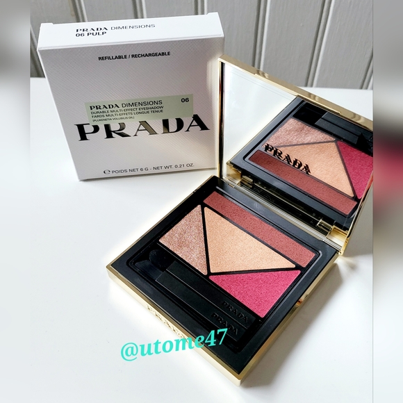 NWT Prada Beauty Dimensions Multi-Effect Refillable Eyeshadow Palette - 06 PULP - Picture 2 of 5